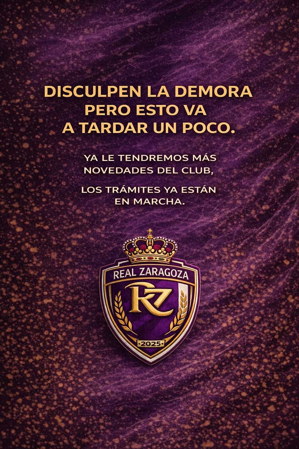 Mensaje del club sobre su crecimiento