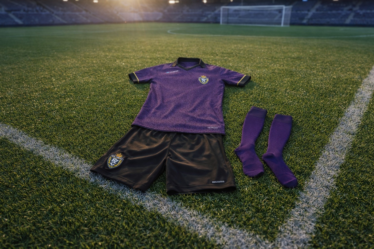 Camiseta del Real Zaragoza sobre el campo