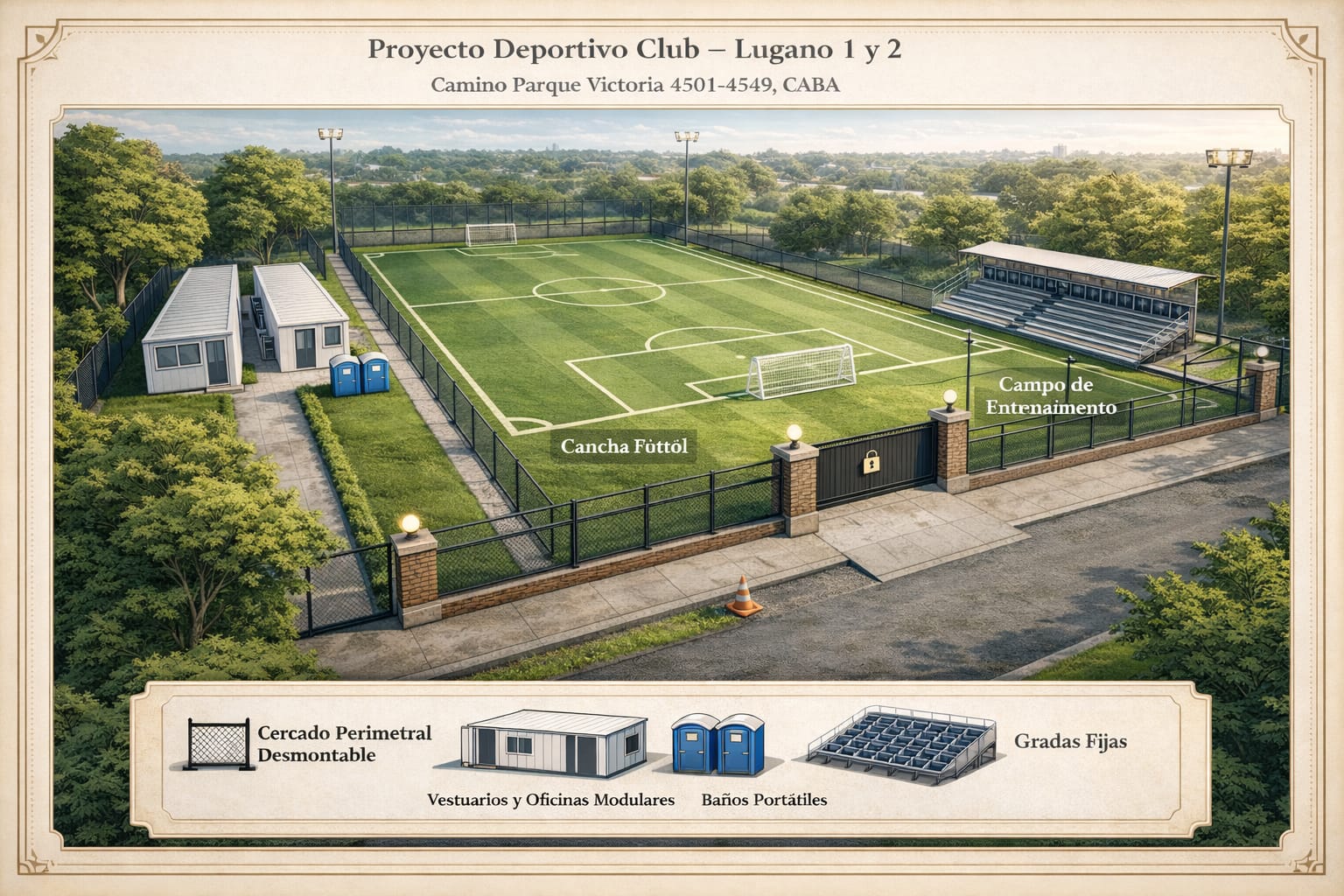 Propuesta conceptual de espacio deportivo